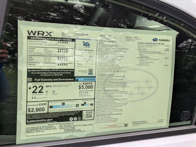 New 2025 Subaru WRX Premium w/ Accessory Package #2 image 19