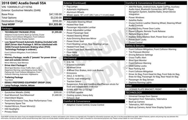 Used 2018 GMC Acadia Denali w/ Technology Package image 16