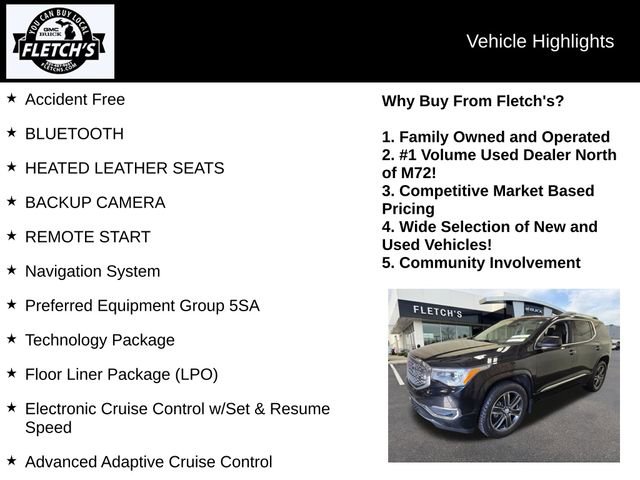 Used 2019 GMC Acadia Denali w/ Technology Package AWD/4WD image 2