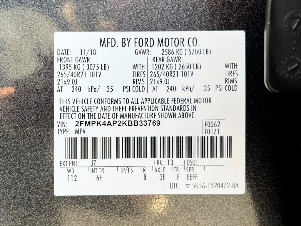 Used 2019 Ford Edge ST w/ Equipment Group 401A image 28