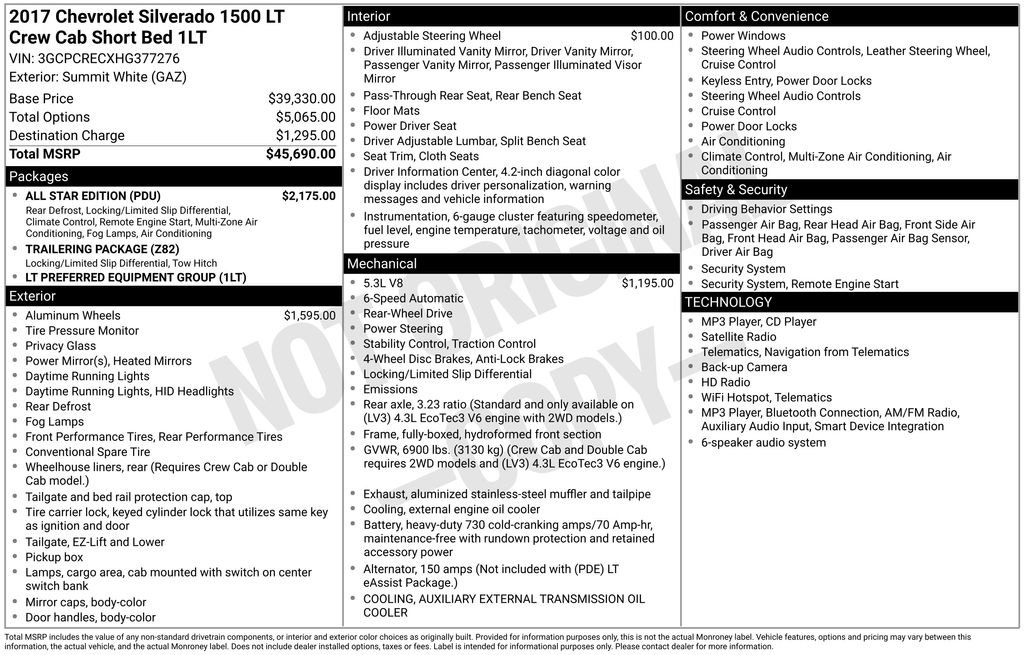 Certified 2017 Chevrolet Silverado 1500 LT w/ All Star Edition RWD image 40