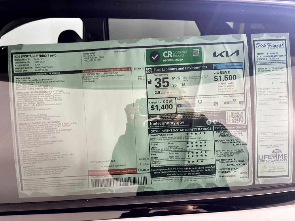 New 2026 Kia Sportage S image 23