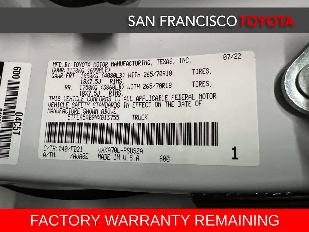 Used 2022 Toyota Tundra SR5 image 37