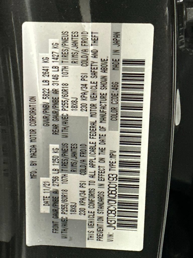 Certified 2022 MAZDA CX-9 Touring AWD/4WD image 39
