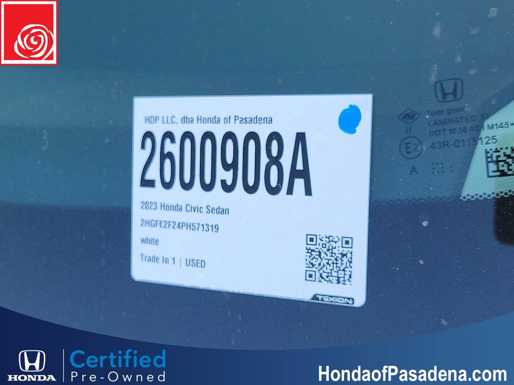 Certified 2023 Honda Civic LX image 27