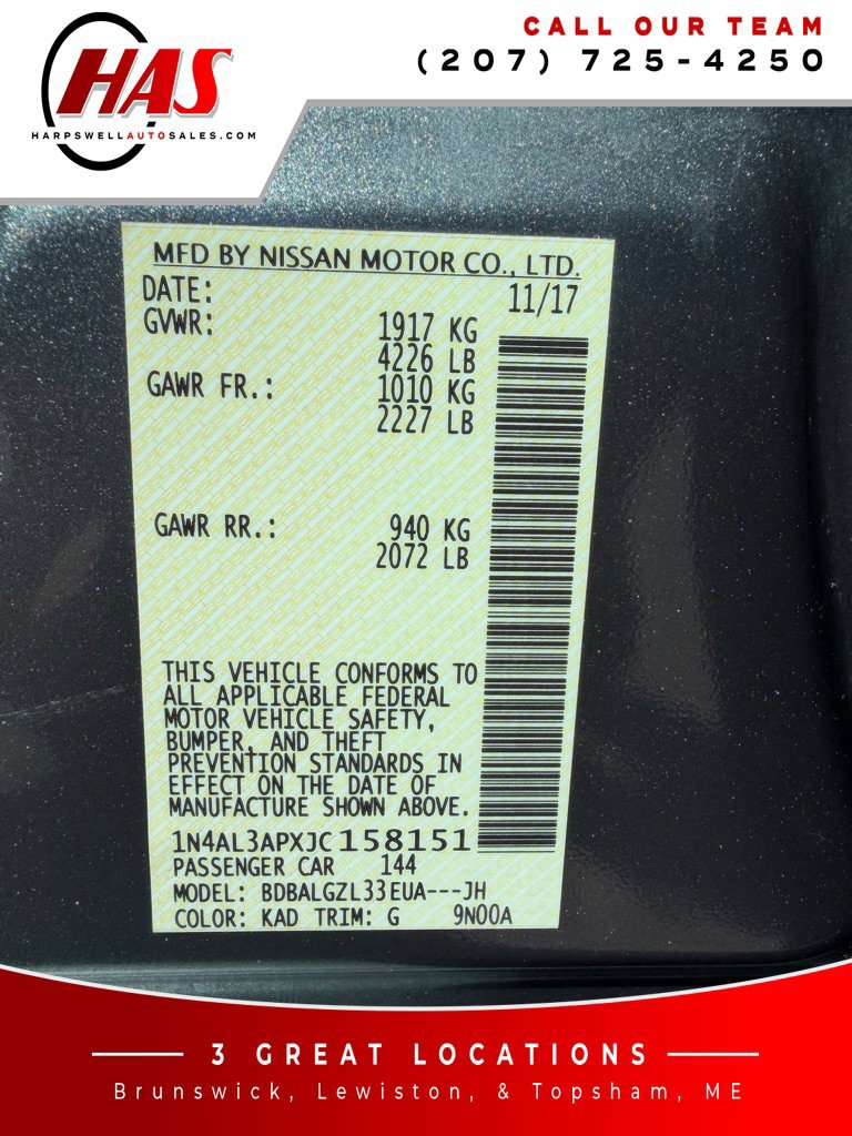 Used 2018 Nissan Altima 2.5 S w/ S Convenience Package FWD image 16