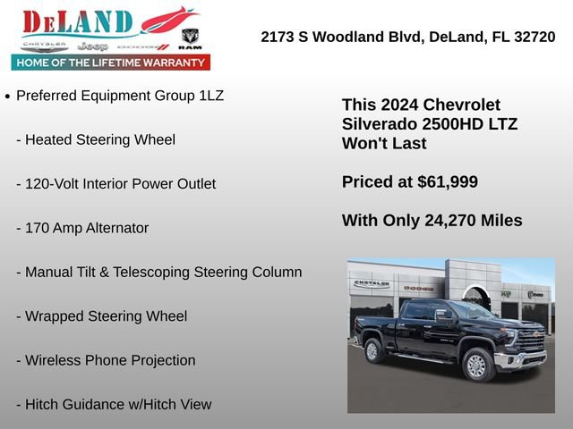 Used 2024 Chevrolet Silverado 2500 LTZ w/ LTZ Premium Package AWD/4WD image 24
