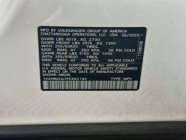 Certified 2023 Volkswagen Atlas SE AWD/4WD image 33