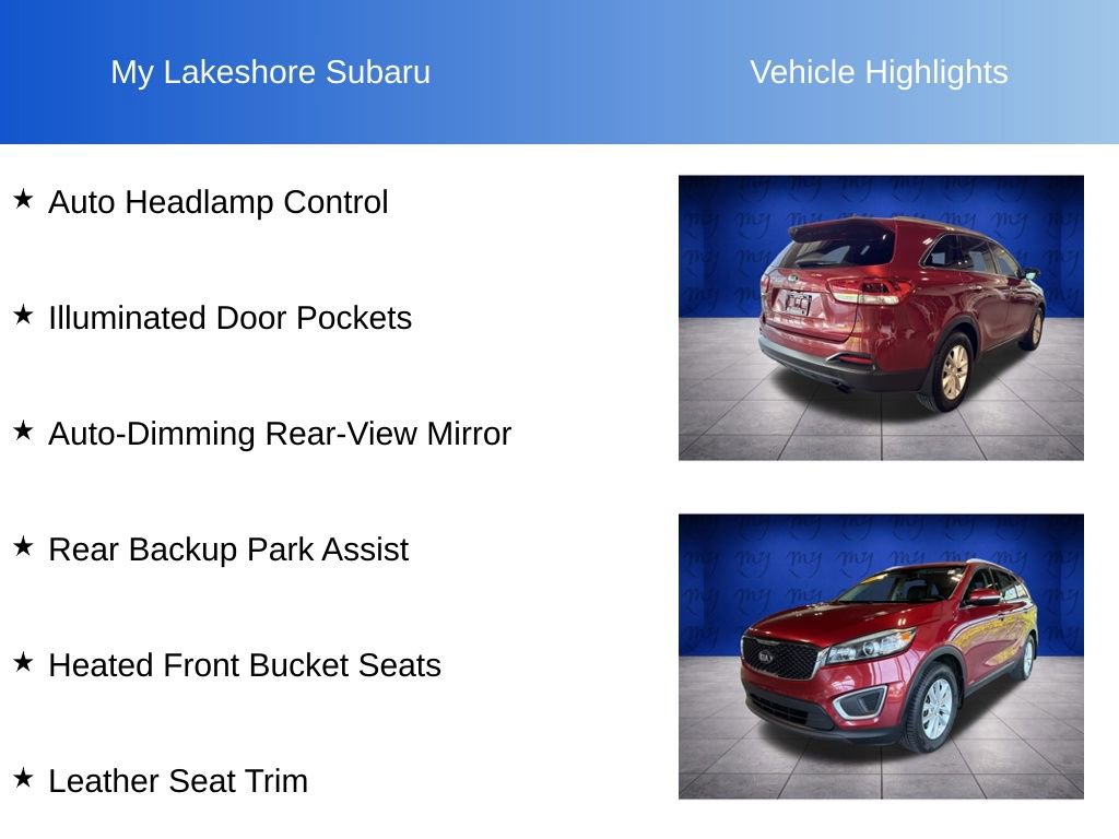 Used 2017 Kia Sorento AWD w/ LX Convenience Package image 13