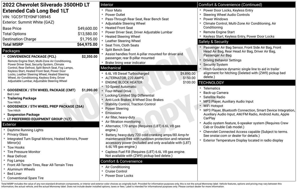 Used 2022 Chevrolet Silverado 3500 LT w/ Convenience Package AWD/4WD image 29