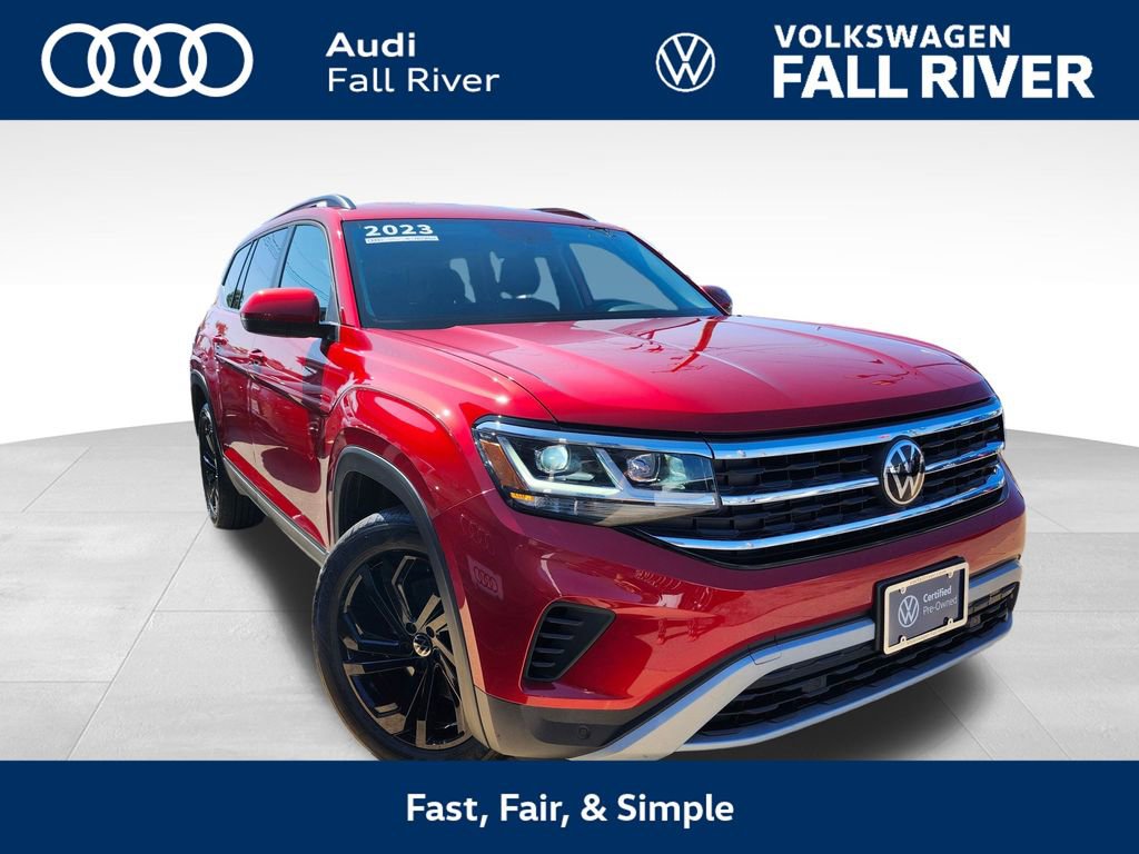 Certified 2023 Volkswagen Atlas SE w/ Black Wheel Package