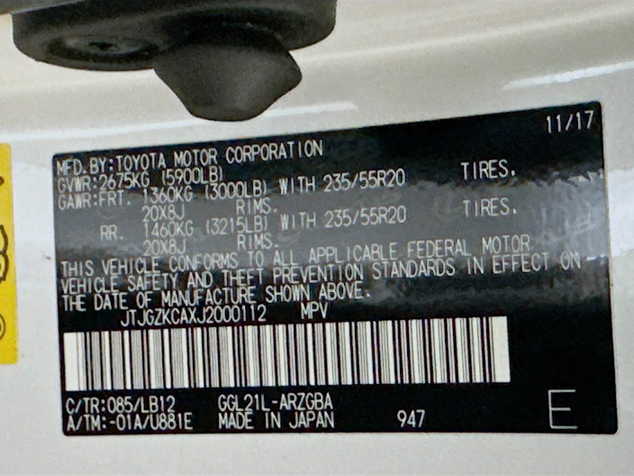 Used 2018 Lexus RX 350L FWD image 12