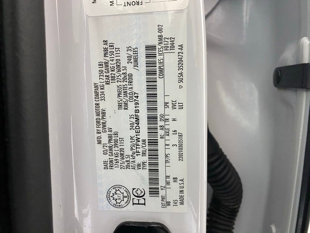 Used 2021 Ford F150 Lariat w/ Equipment Group 502A High image 33