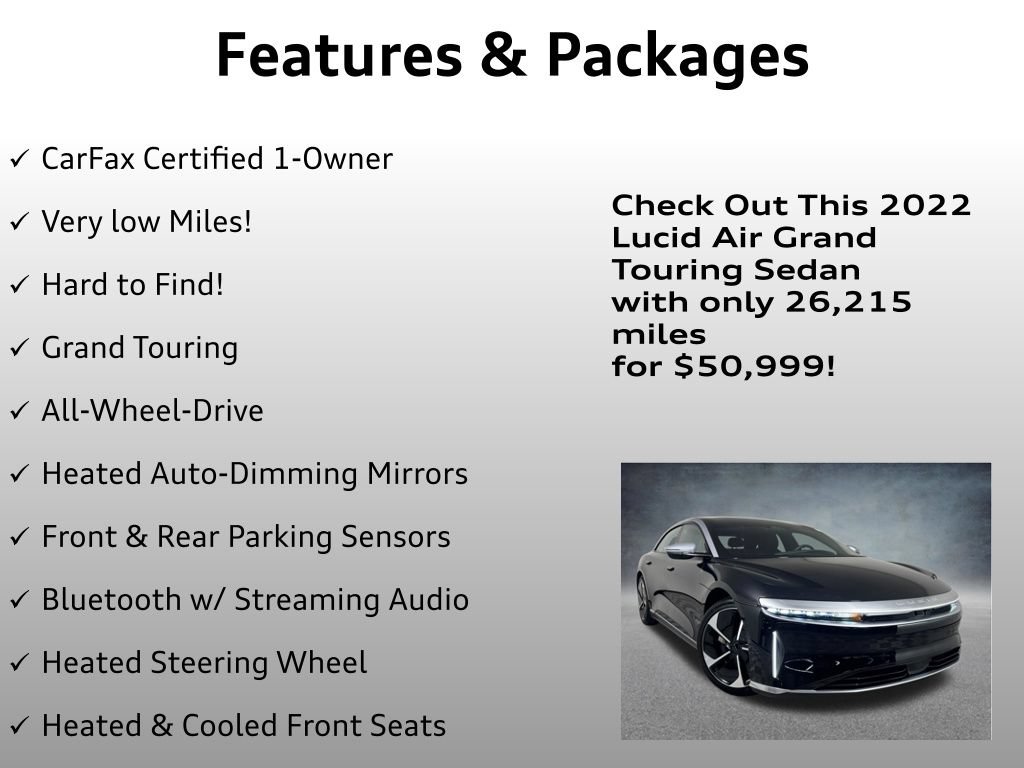 Used 2022 Lucid Air Grand Touring AWD/4WD image 4