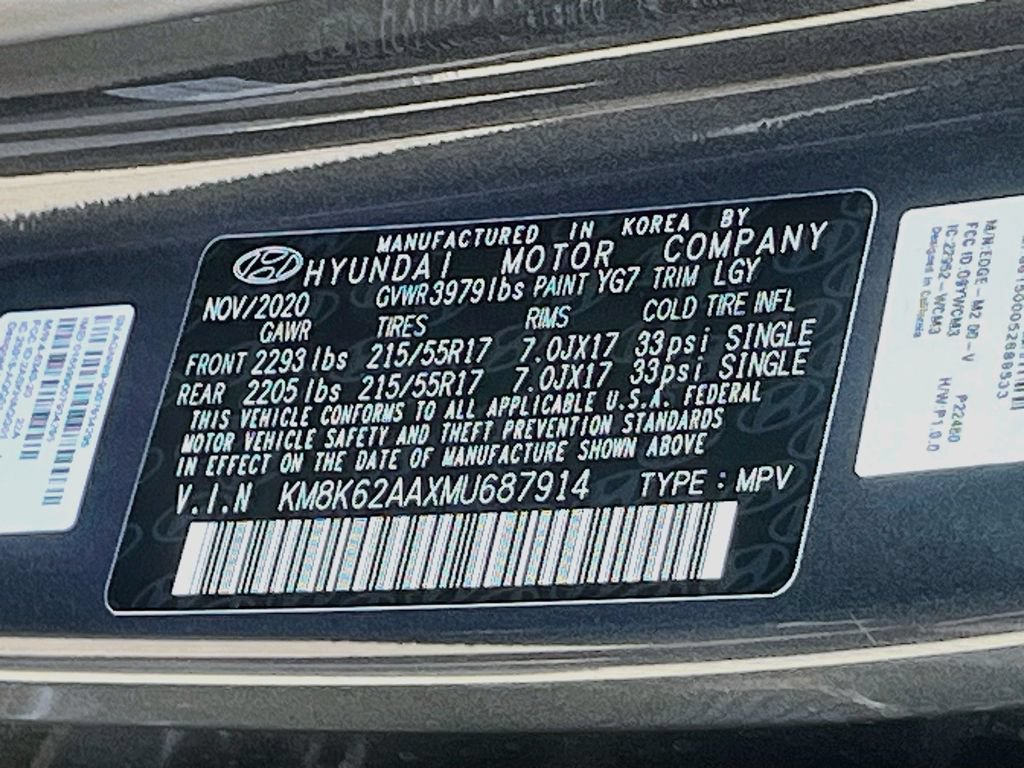 Used 2021 Hyundai Kona SEL Plus w/ Cargo Package FWD image 32