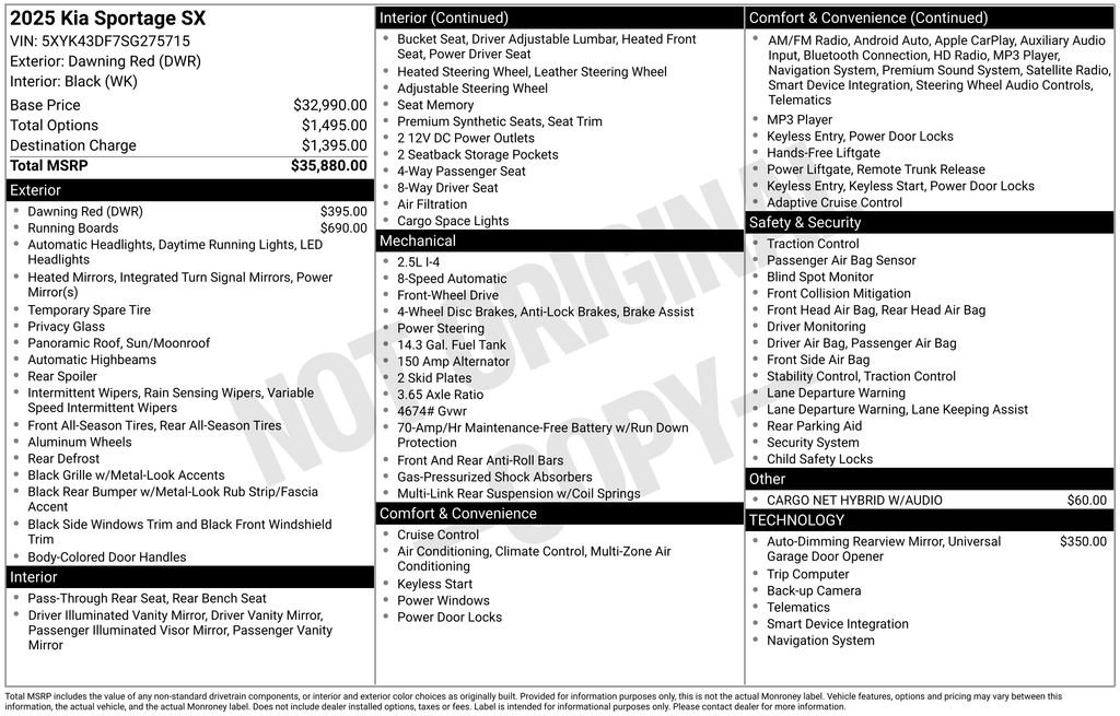 Used 2025 Kia Sportage SX image 5