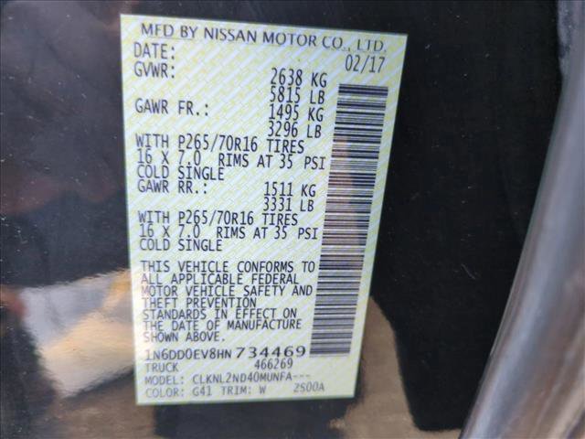 Used 2017 Nissan Frontier SV w/ SV Value Truck Package image 25