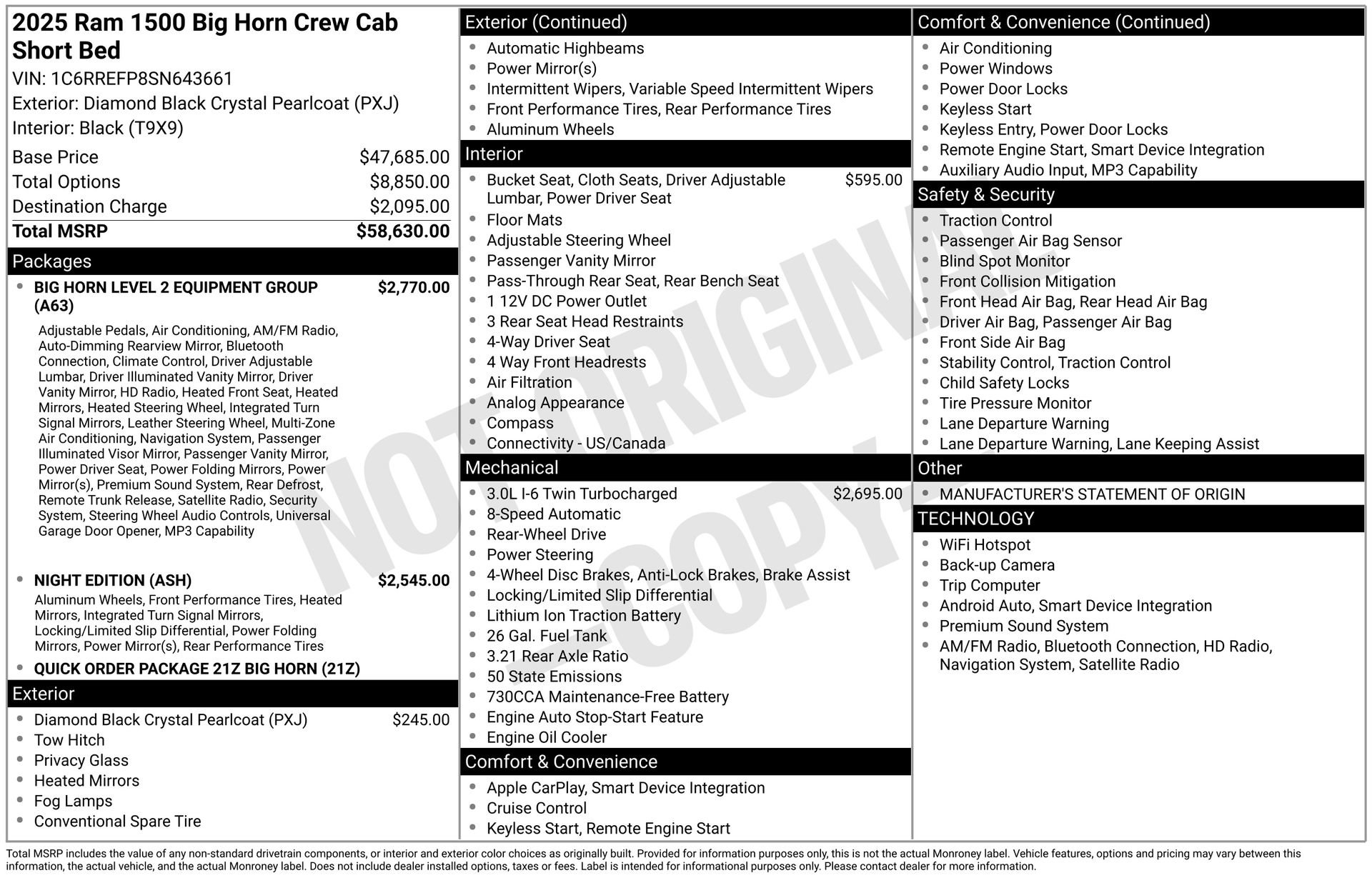 Used 2025 RAM 1500 Big Horn RWD image 34