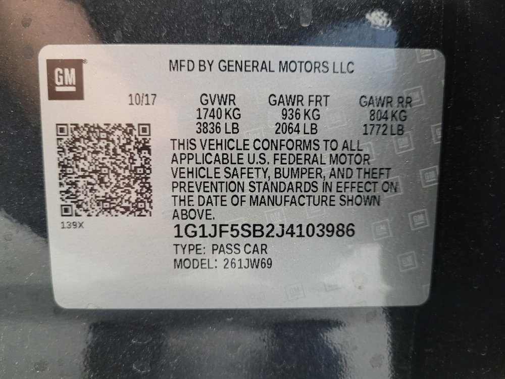 Used 2018 Chevrolet Sonic Premier FWD image 33