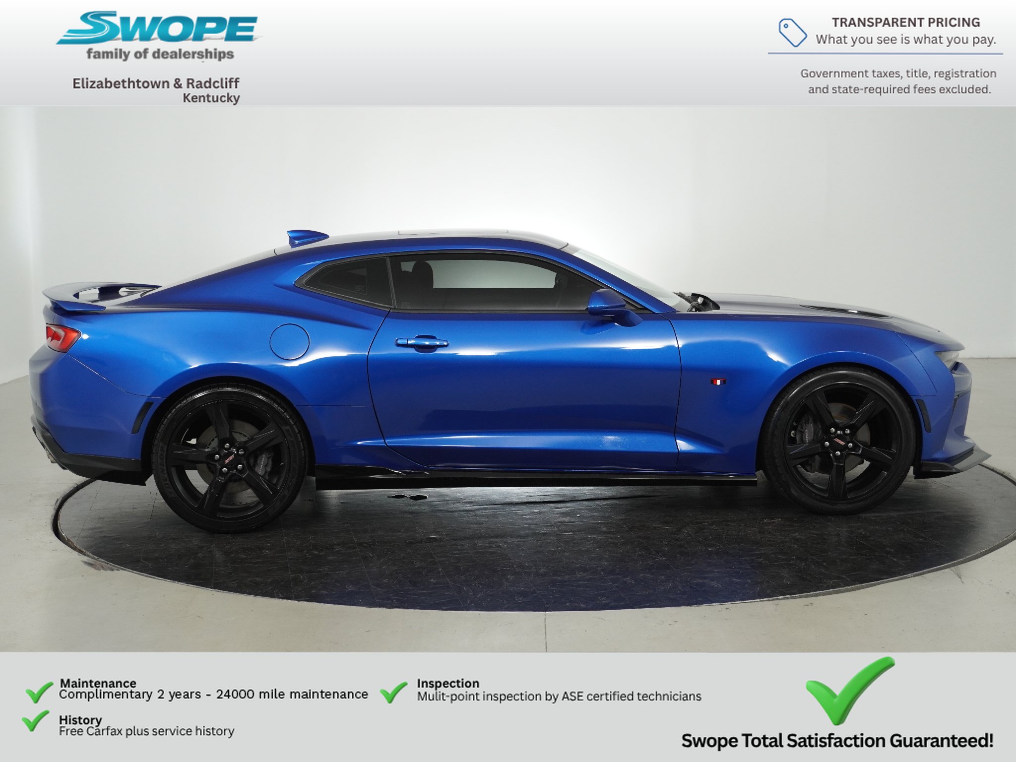 Used 2016 Chevrolet Camaro SS RWD image 2