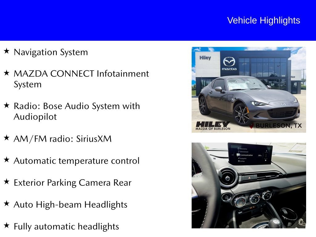 New 2026 MAZDA MX-5 Miata RF Grand Touring RWD image 9