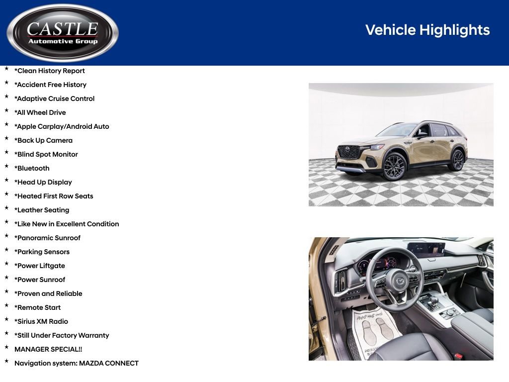 Used 2025 MAZDA CX-70 Plug-In Hybrid w/ Premium Pkg image 4