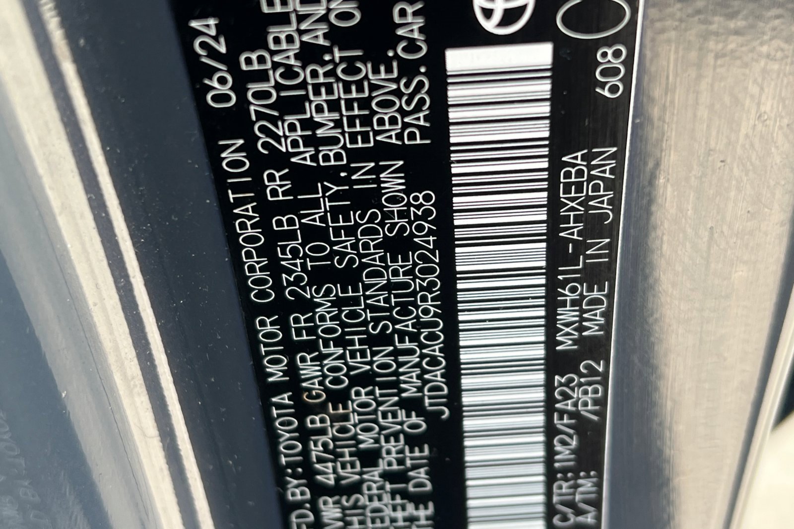 Certified 2024 Toyota Prius Prime SE image 24