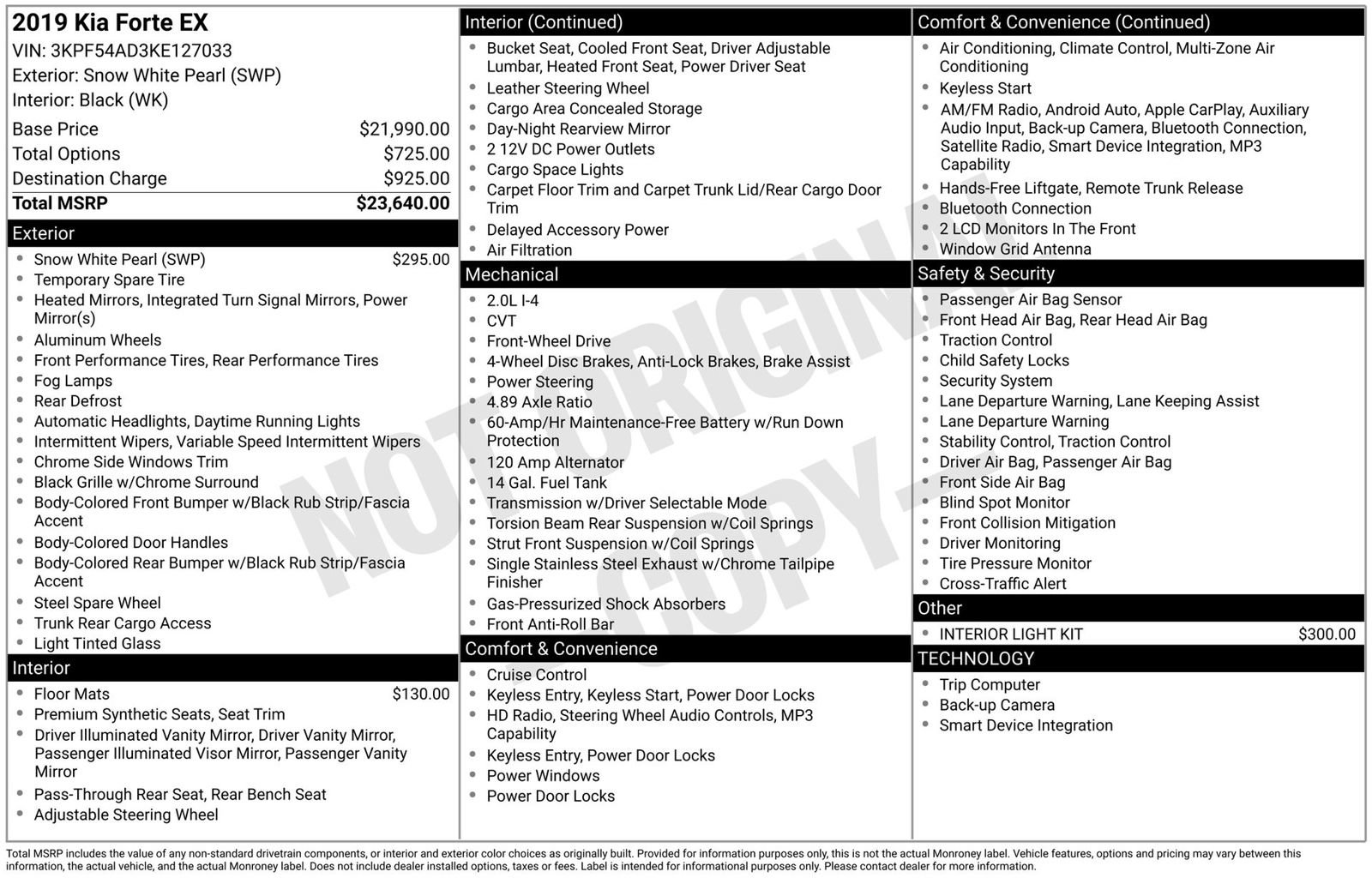 Used 2019 Kia Forte EX image 3