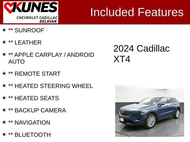 Used 2024 Cadillac XT4 Luxury w/ Cold Weather Package AWD/4WD image 3