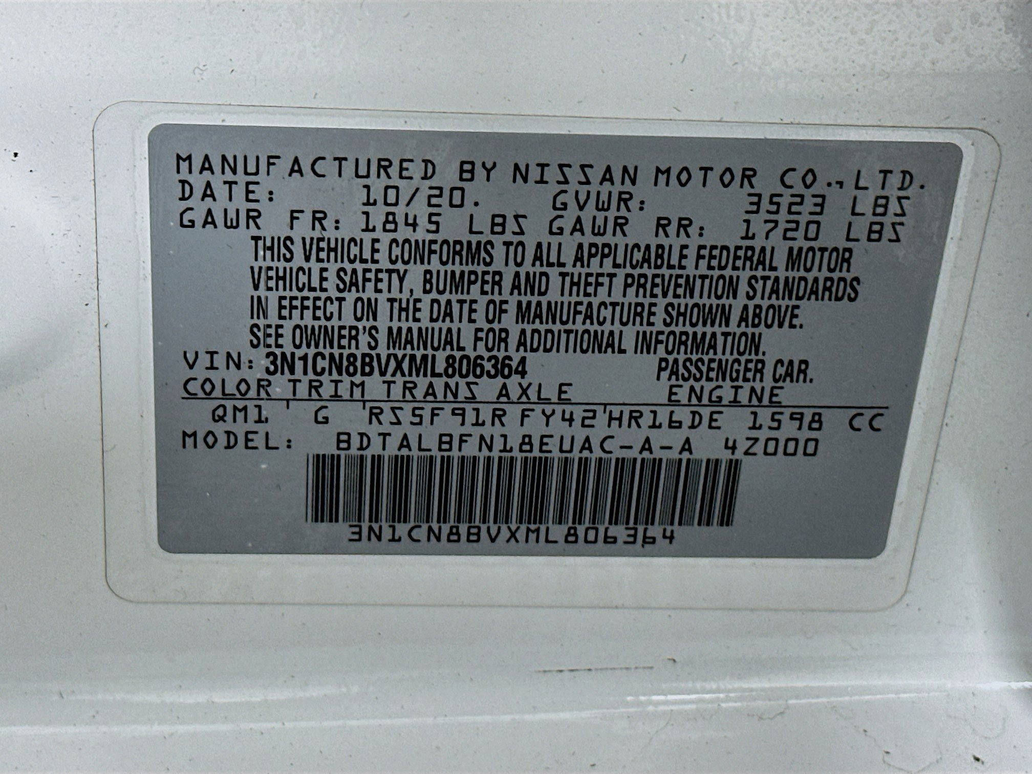Used 2021 Nissan Versa S image 12