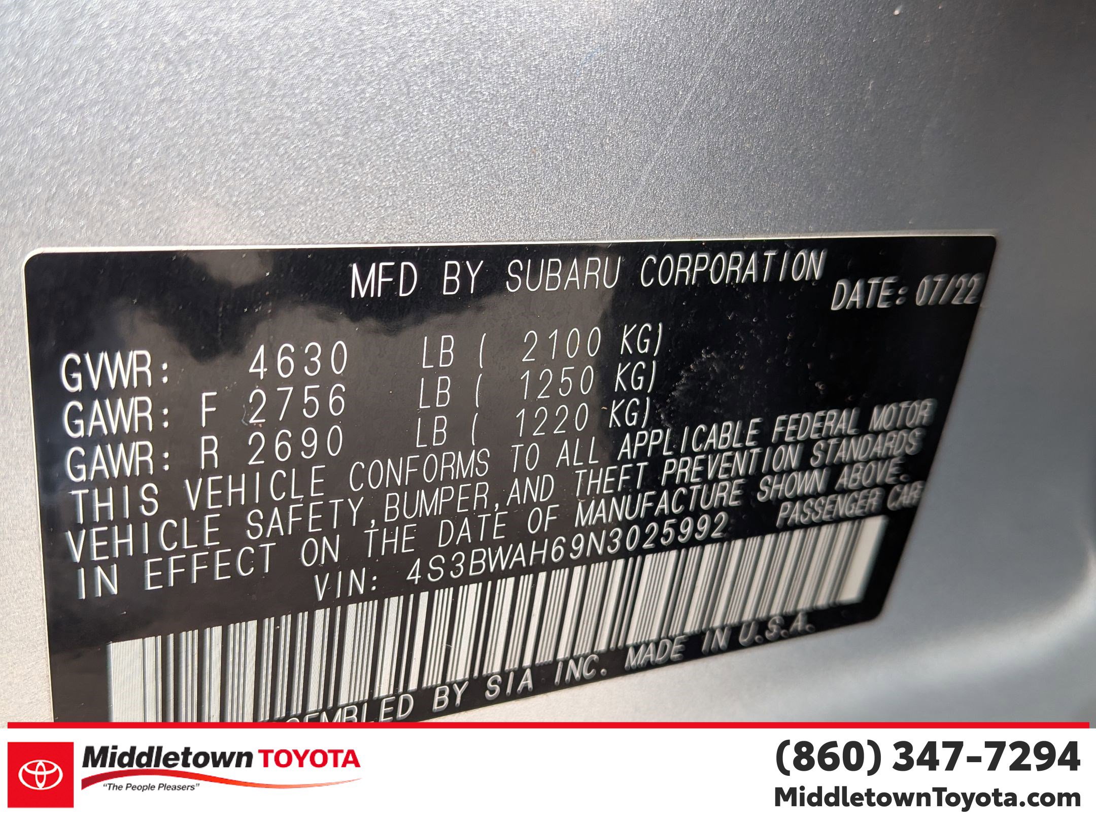 Used 2022 Subaru Legacy Sport image 40