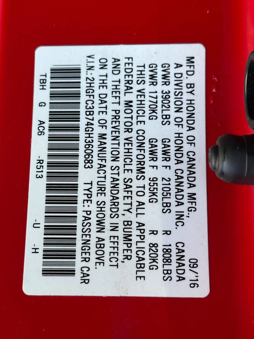 Used 2016 Honda Civic EX-L image 13