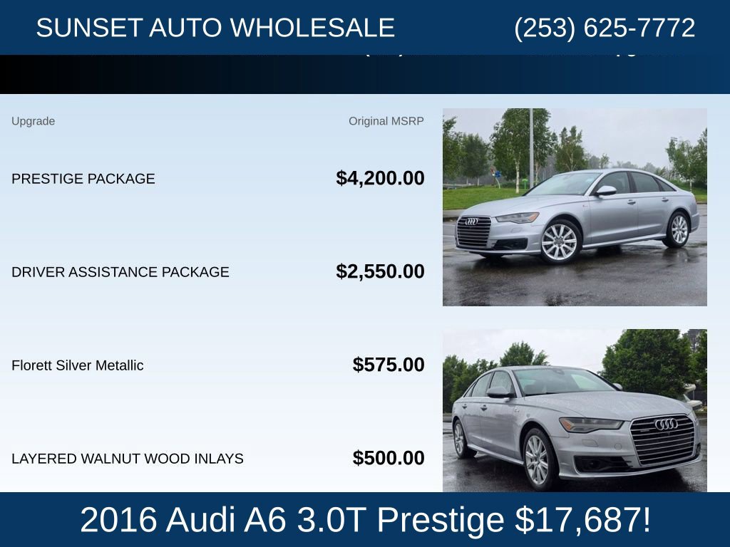 Used 2016 Audi A6 3.0T Prestige w/ Prestige Package AWD/4WD image 23