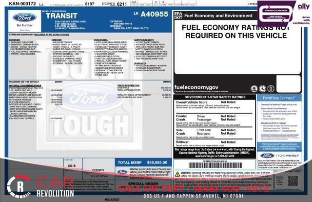 Used 2020 Ford Transit 250 Medium Roof AWD w/ Interior Upgrade Package image 2