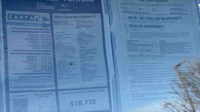 Used 2021 Chevrolet Equinox LT image 29