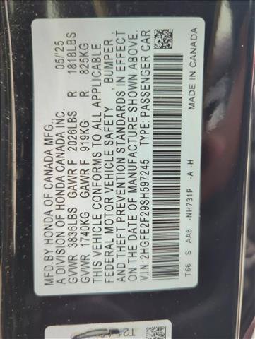 Certified 2025 Honda Civic LX image 25