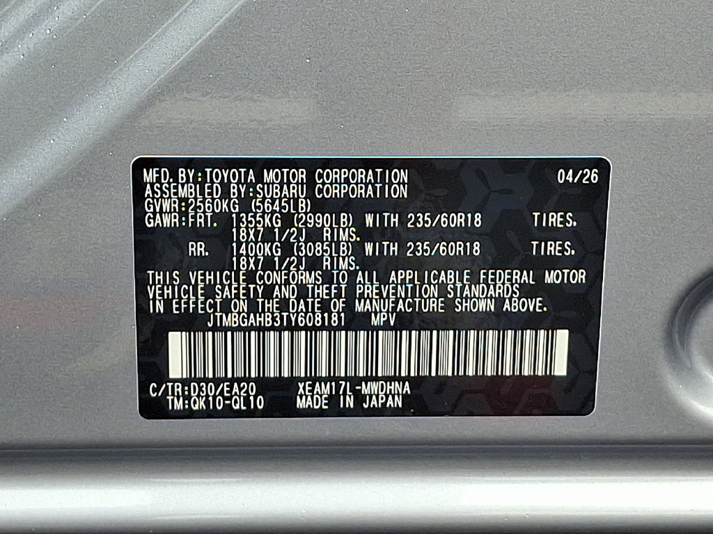 New 2026 Toyota bZ Woodland AWD/4WD image 20