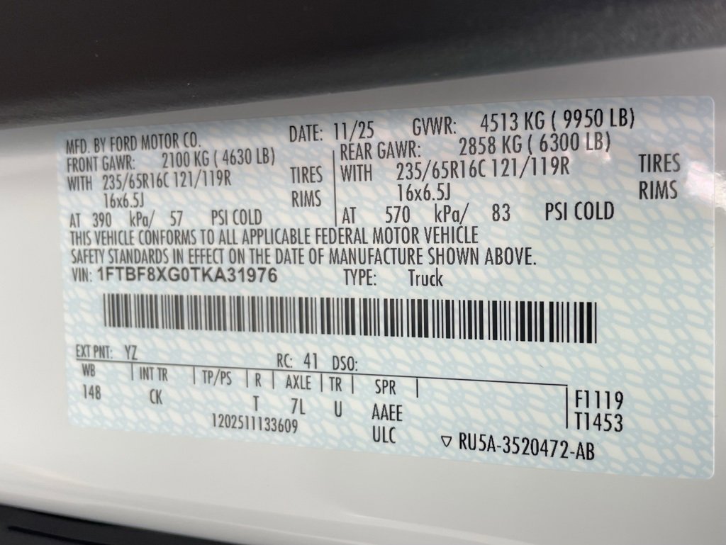 New 2026 Ford Transit 350 148 High Roof AWD w/ Load Area Protection Package image 46