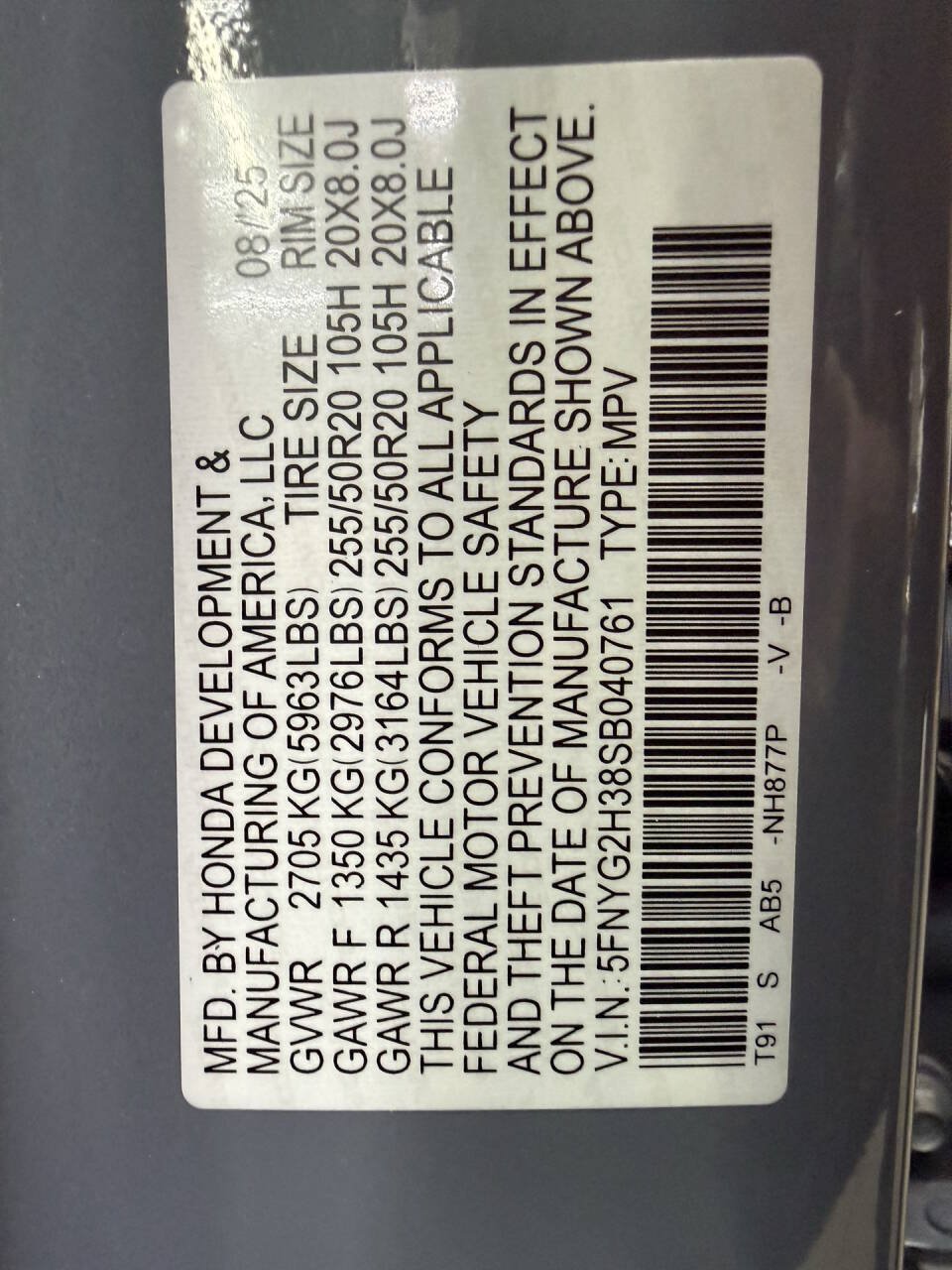 Used 2025 Honda Pilot Sport image 31