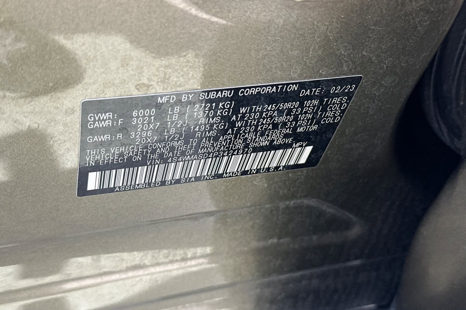 Used 2023 Subaru Ascent Limited AWD/4WD image 29