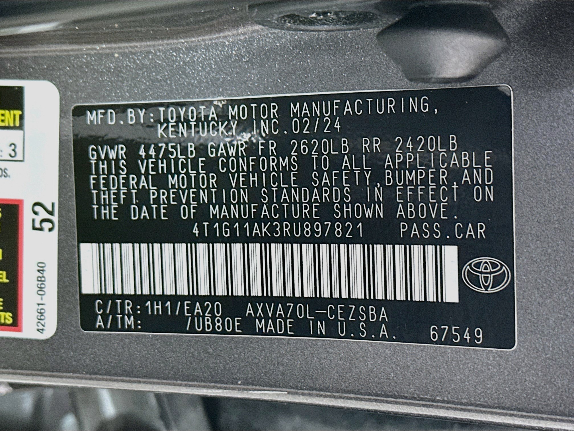 Used 2024 Toyota Camry SE FWD image 29