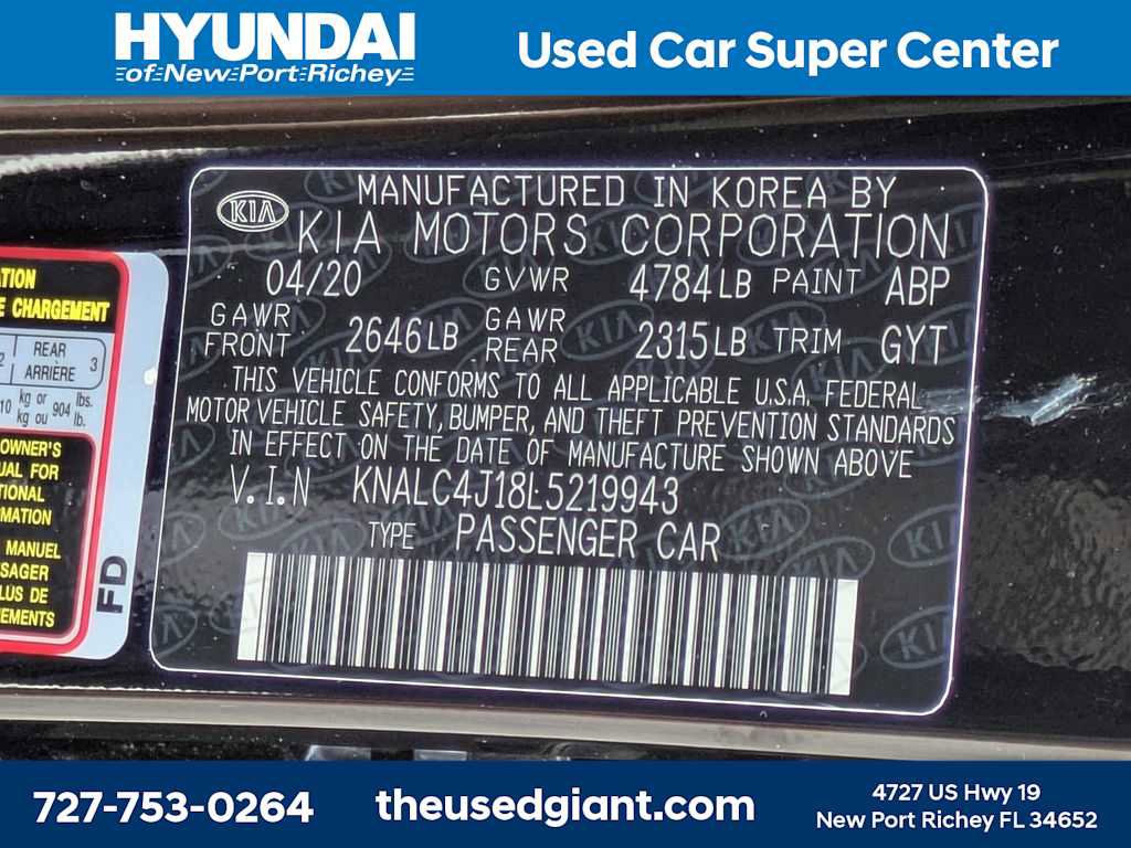 Used 2020 Kia Cadenza Technology image 41