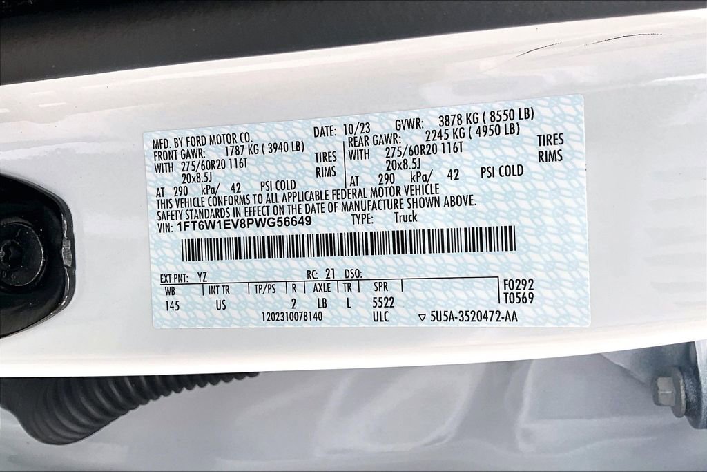 Used 2023 Ford F150 Lightning XLT w/ Equipment Group 312A High image 20