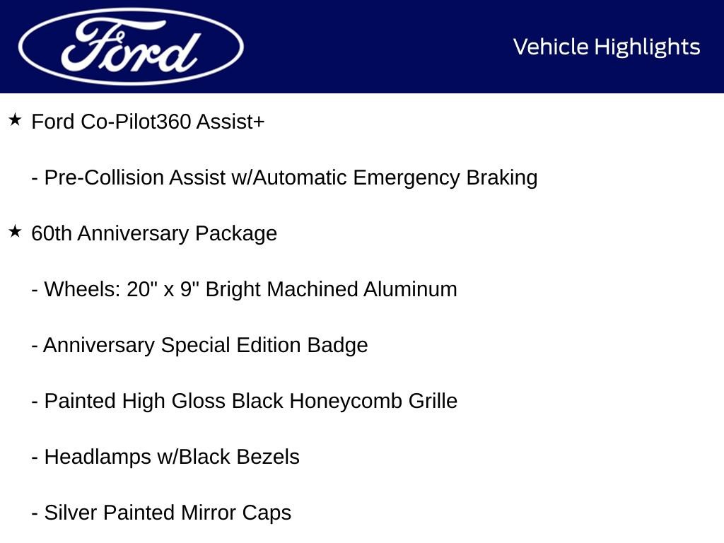 New 2025 Ford Mustang GT Premium w/ 60th Anniversary Package image 10