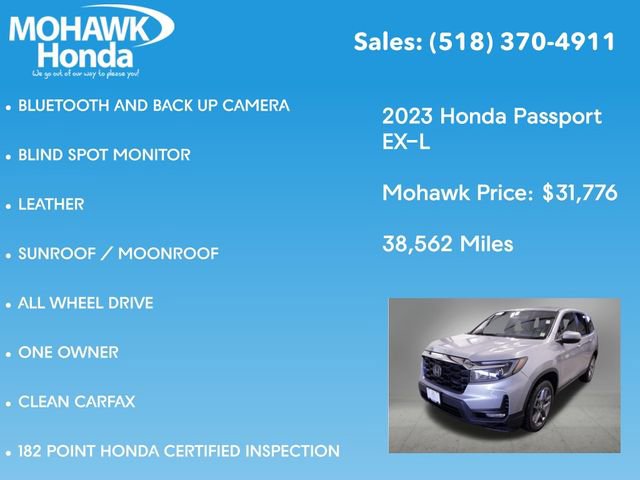 Certified 2023 Honda Passport EX-L image 8