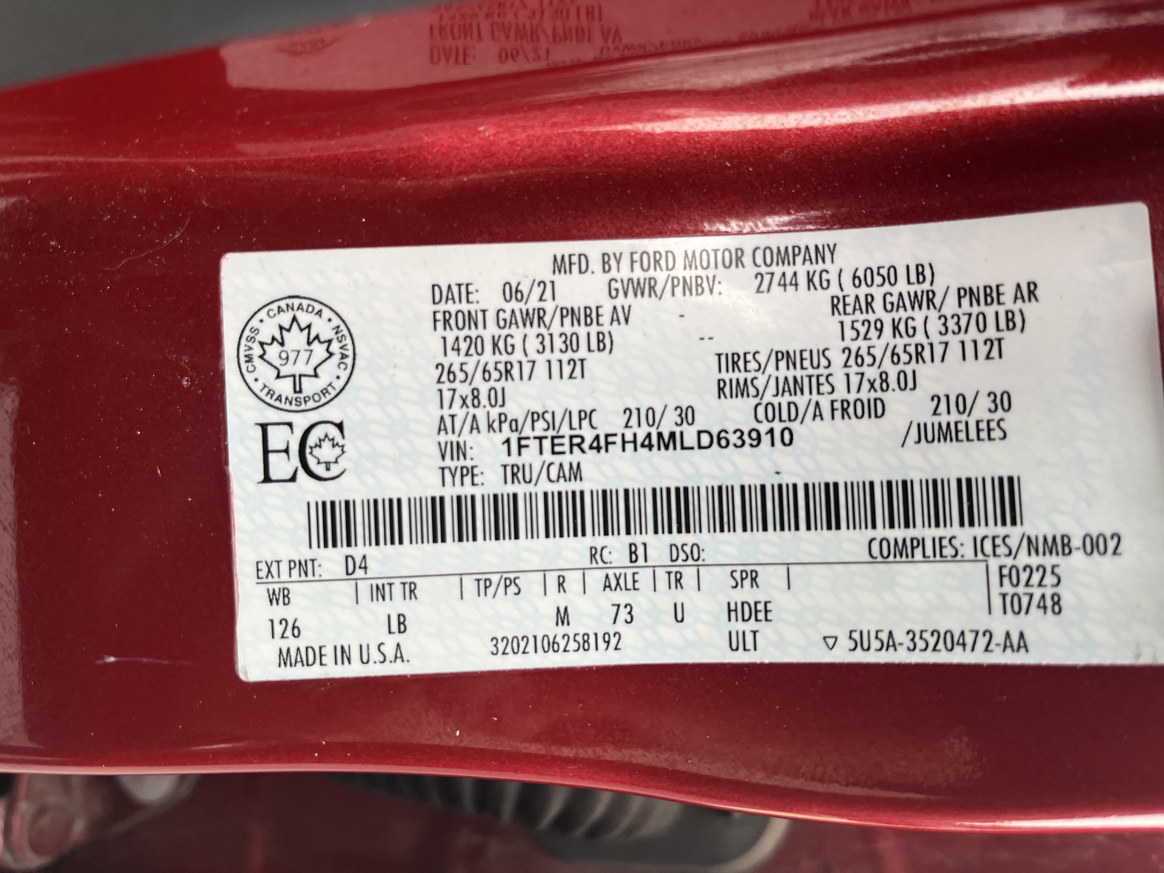 Used 2021 Ford Ranger XLT w/ FX4 Off-Road Package image 17