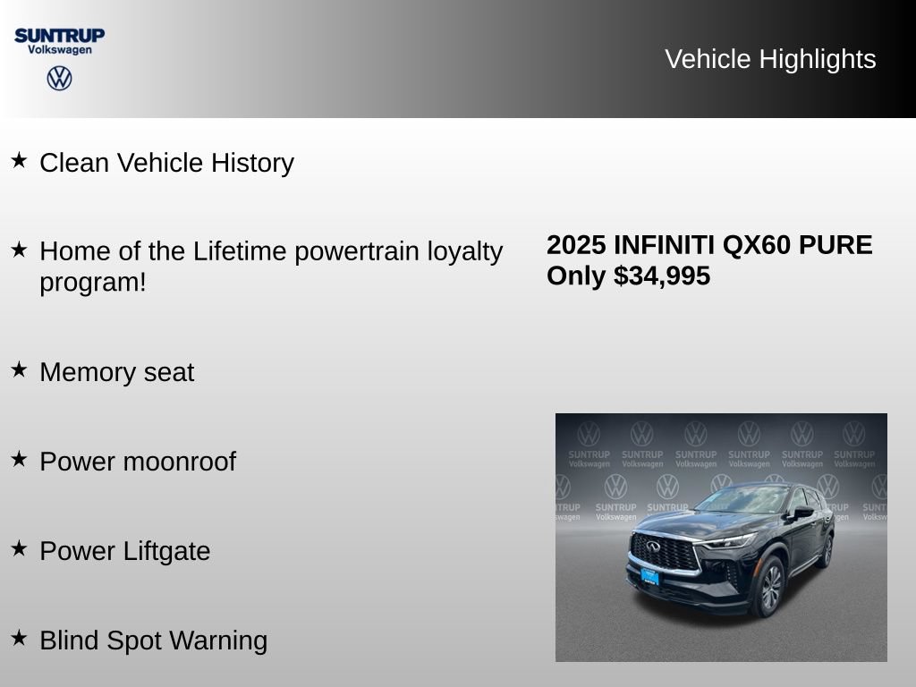 Used 2025 INFINITI QX60 Pure FWD image 8