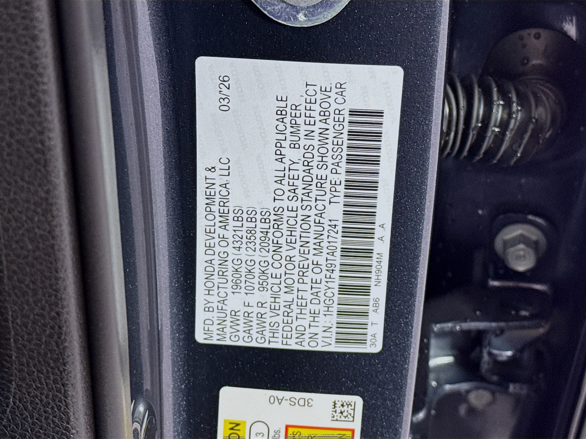 New 2026 Honda Accord SE image 32