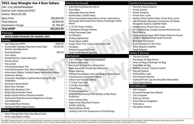 Used 2023 Jeep Wrangler Sahara 4xe image 10