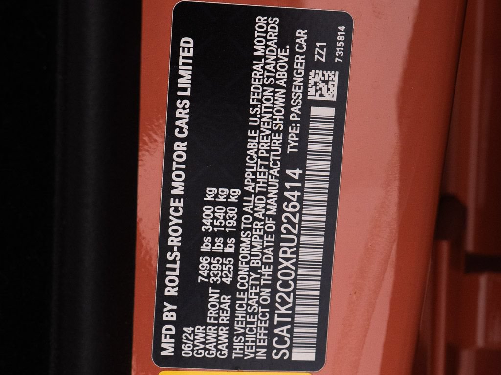 Certified 2024 Rolls-Royce Spectre w/ Spectre Launch Package AWD/4WD image 50